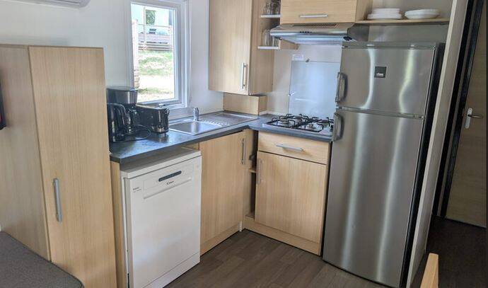 Mobil-home | Premium Exclusive | 3 Ch. | 6/8 pers. | Terrasse surélevée | A/C | TV 5