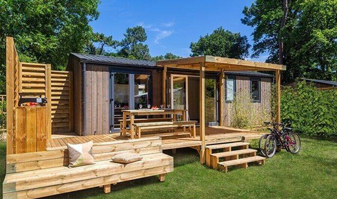 Mobil-home | Premium Exclusive | 3 Ch. | 6 pers. | Terrasse surélevée avec douche tropicale | A/C | TV 0