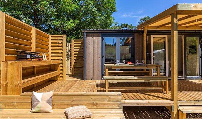 Mobil-home | Premium Exclusive | 3 Ch. | 6 pers. | Terrasse surélevée | A/C | TV 2