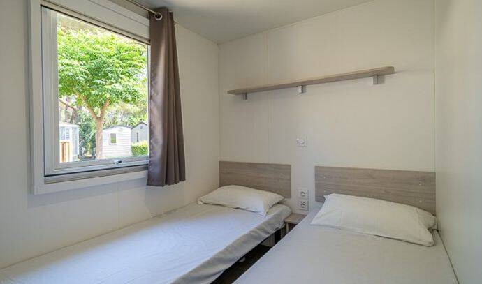 Mobil-home | Comfort | 3 Ch. | 6 pers. | Terrasse surélevée | A/C 6