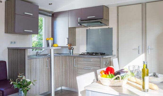Mobil-home | Comfort | 2 Ch. | 4 pers. | Terrasse surélevée non couverte 4