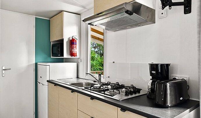 Mobil-home | Classic | 2 Ch. | 3/4 pers. | Terrasse surélevée | A/C 8