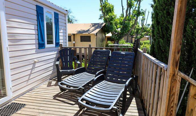 Mobil-home | Classic | 2 Ch. | 4 pers. | Terrasse surélevée | A/C | TV 2