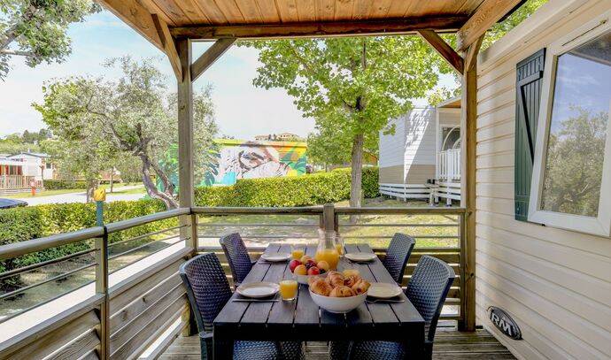Mobil-home | Classic | 2 Ch. | 4 pers. | Terrasse Lounge | A/C 1