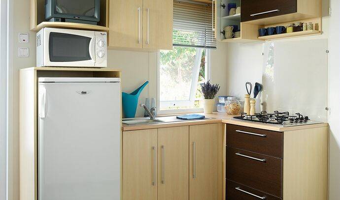 Mobil-home | Classic | 3 Ch. | 6 pers. | Terrasse surélevée non couverte | A/C 3