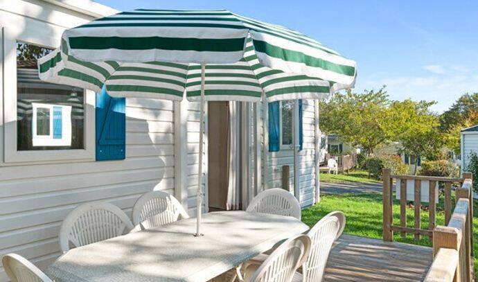 Mobil-home | Classic | 3 Ch. | 6 pers. | Terrasse surélevée non couverte | A/C 1