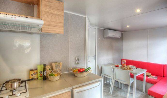 Mobil-home | Comfort | 1 Ch. | 2 pers. | Terrasse surélevée | A/C | TV 1