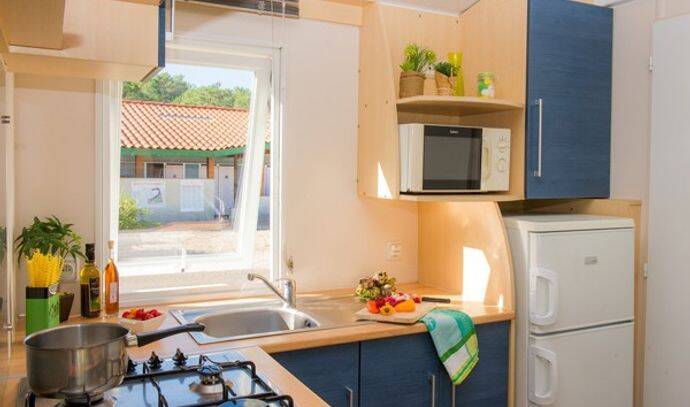 Mobil-home | Comfort | 1 Ch. | 2 pers. | Terrasse surélevée | A/C | TV 2