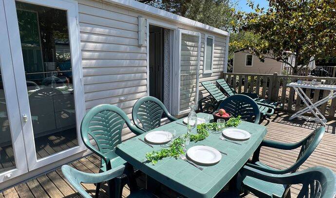 Mobil-home | Comfort | 2 Ch. | 4 pers. | Terrasse surélevée non couverte | A/C 0