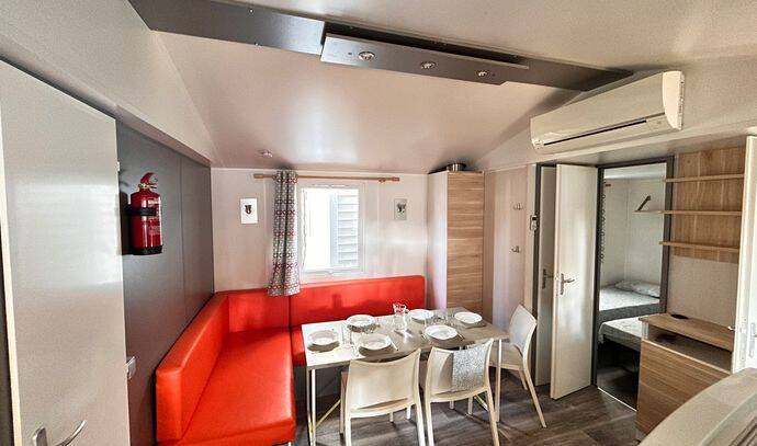 Mobil-home | Comfort | 2 Ch. | 4 pers. | Terrasse surélevée non couverte | A/C 2