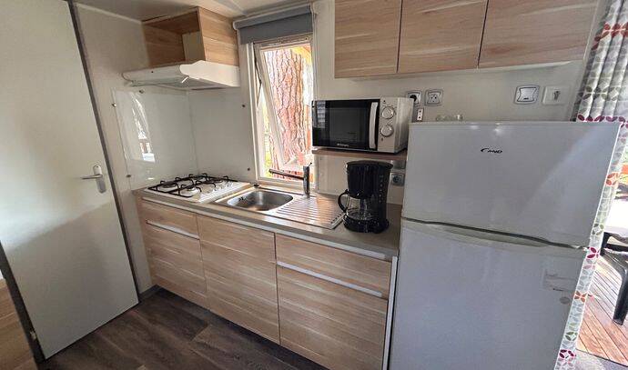 Mobil-home | Comfort | 2 Ch. | 4 pers. | Terrasse surélevée non couverte | A/C 3