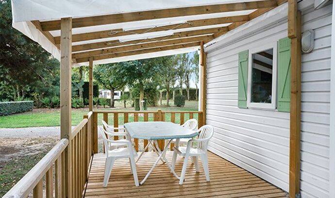 Mobil-home | Comfort | 2 Ch. | 4 pers. | Terrasse surélevée | A/C 1