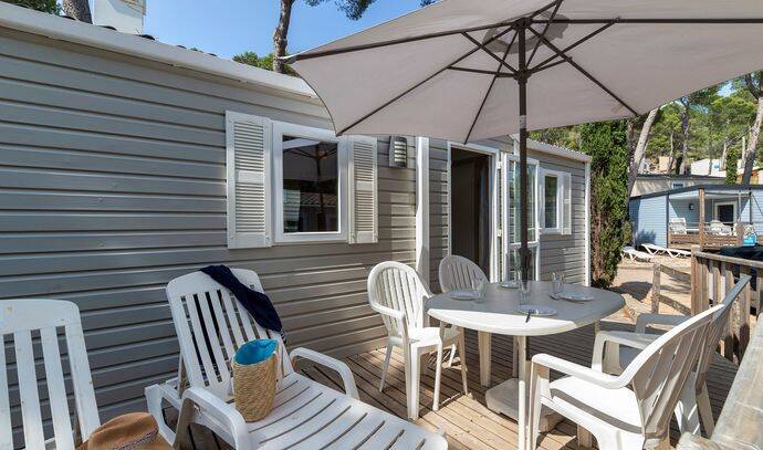 Mobil-home | Comfort | 2 Ch. | 4/6 pers. | Terrasse surélevée non couverte | A/C 1