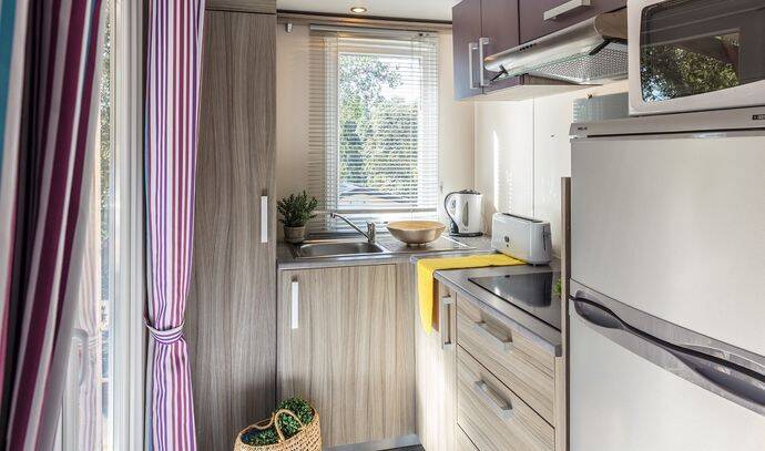Mobil-home | Comfort | 2 Ch. | 4/6 pers. | Terrasse surélevée | A/C | TV 2