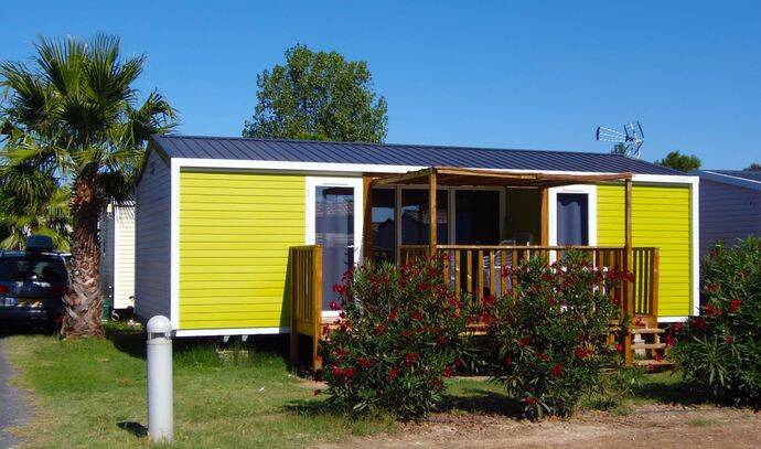Mobil-home | Comfort | 2 Ch. | 4/6 pers. | Terrasse surélevée | A/C | TV 1