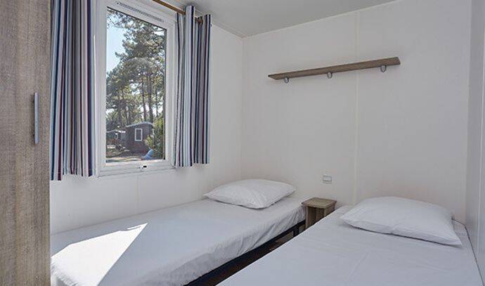 Mobil-home | Comfort | 2 Ch. | 4/6 pers. | Terrasse surélevée | A/C | TV 4