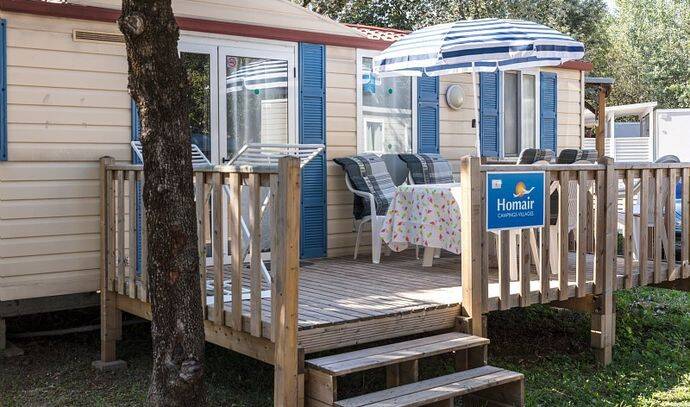 Mobil-home | Comfort | 3 Ch. | 6 pers. | Terrasse surélevée non couverte | A/C 0