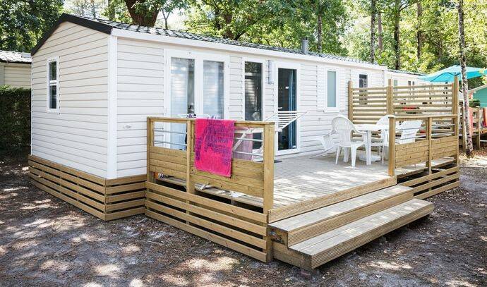 Mobil-home | Comfort | 3 Ch. | 6 pers. | Terrasse surélevée non couverte | A/C 0