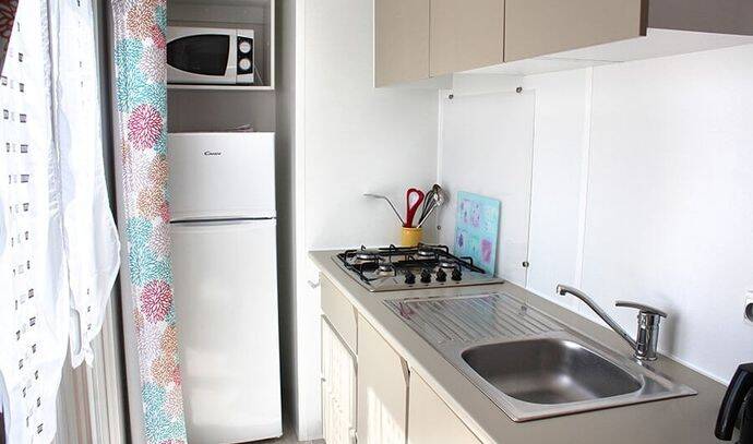 Mobil-home | Comfort | 3 Ch. | 6 pers. | Terrasse surélevée non couverte | TV 3