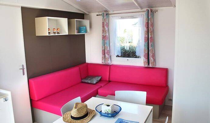 Mobil-home | Comfort | 3 Ch. | 6 pers. | Terrasse surélevée non couverte | TV 1