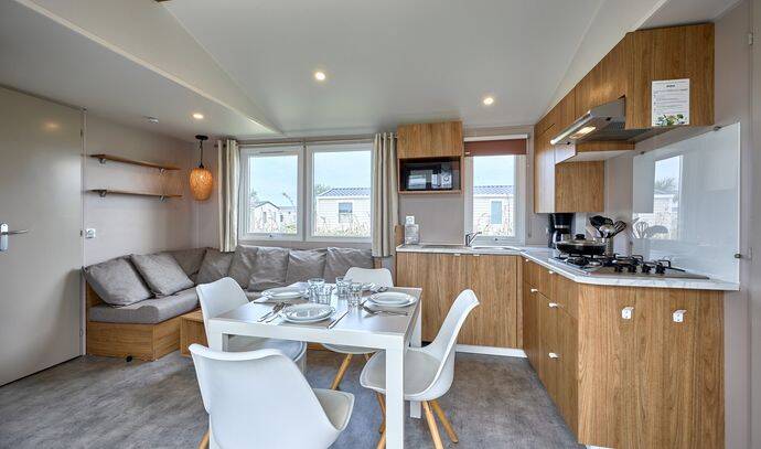 Mobil-home | Comfort | 3 Ch. | 6 pers. | Terrasse surélevée non couverte | TV 3