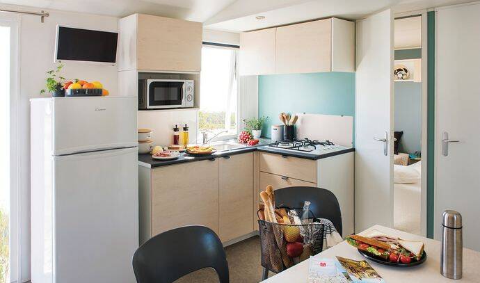 Mobil-home | Comfort | 3 Ch. | 6 pers. | Terrasse surélevée | A/C 2