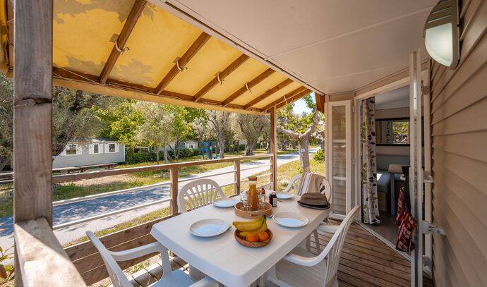 Mobil-home | Comfort | 3 Ch. | 6 pers. | Terrasse surélevée | A/C 1