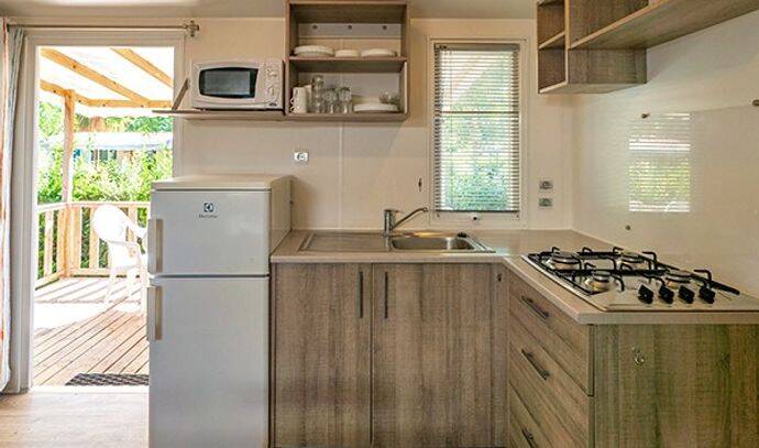 Mobil-home | Comfort | 3 Ch. | 6 pers. | Terrasse surélevée | A/C 4