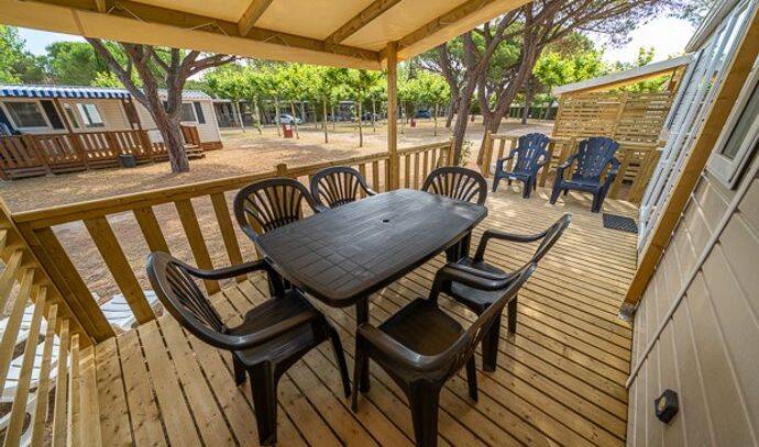 Mobil-home | Comfort | 3 Ch. | 6 pers. | Terrasse surélevée | A/C 2