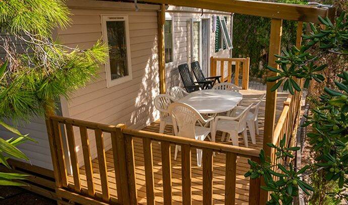 Mobil-home | Comfort | 3 Ch. | 6 pers. | Terrasse surélevée | A/C 1