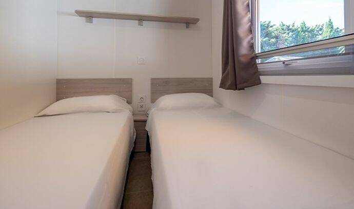 Mobil-home | Comfort | 3 Ch. | 6 pers. | Terrasse surélevée | A/C 6