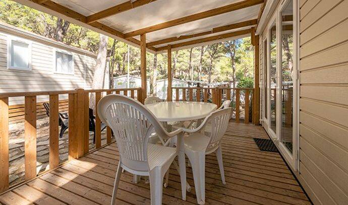 Mobil-home | Comfort | 3 Ch. | 6 pers. | Terrasse surélevée | A/C 2