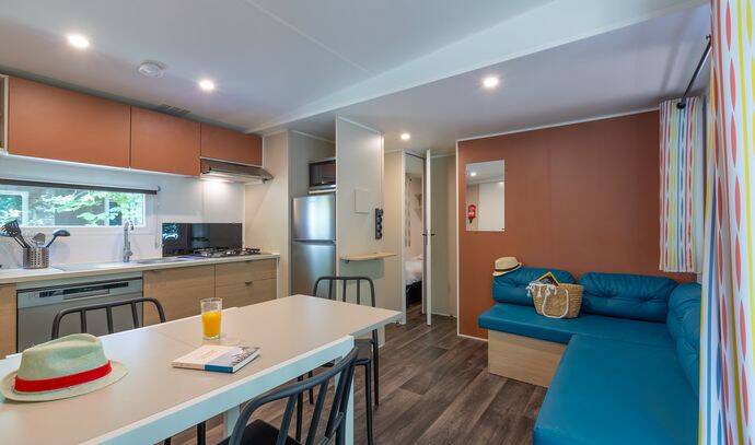 Mobil-home | Comfort | 3 Ch. | 6 pers. | Terrasse surélevée | A/C 3