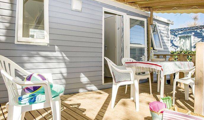Mobil-home | Comfort | 3 Ch. | 6 pers. | Terrasse surélevée | A/C 1