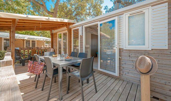 Mobil-home | Comfort | 3 Ch. | 6 pers. | Terrasse surélevée | A/C 1
