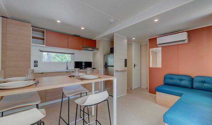 Mobil-home | Comfort | 3 Ch. | 6 pers. | Terrasse surélevée | A/C 2