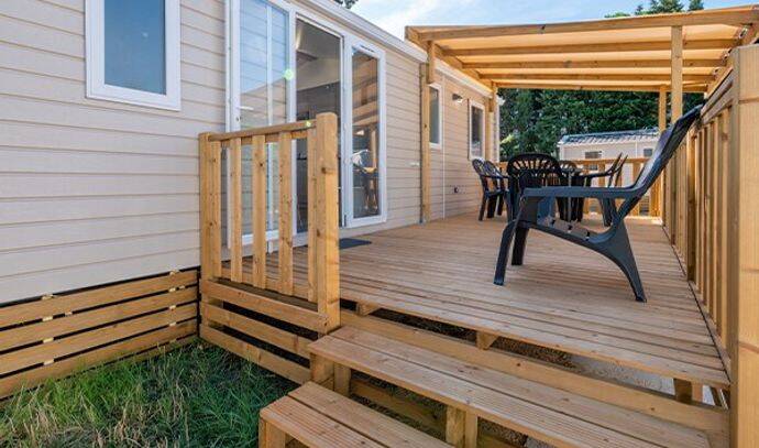 Mobil-home | Comfort | 3 Ch. | 6 pers. | Terrasse surélevée | A/C 2
