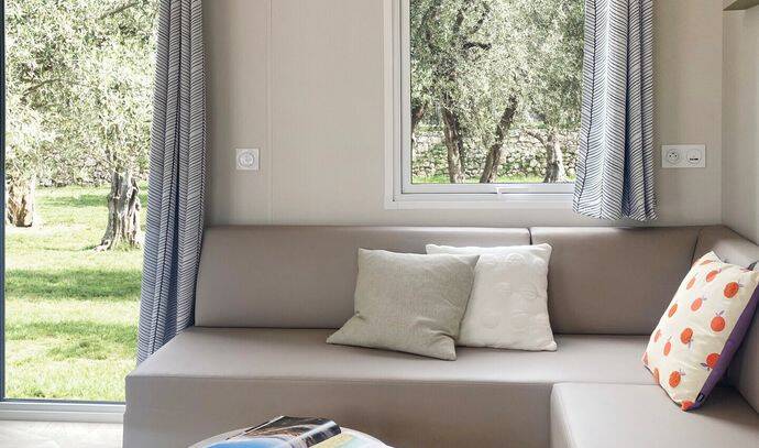 Mobil-home | Comfort | 3 Ch. | 6 pers. | Terrasse surélevée | A/C 6