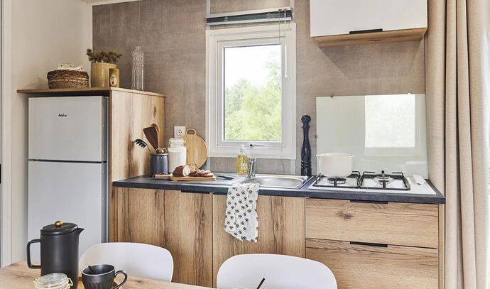 Mobil-home | Comfort | 3 Ch. | 6 pers. | Terrasse surélevée | A/C 1