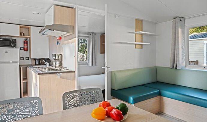 Mobil-home | Comfort | 3 Ch. | 6 pers. | Terrasse surélevée | A/C 2