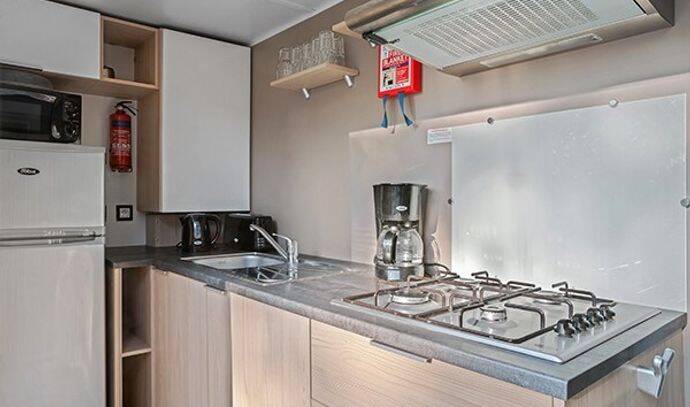 Mobil-home | Comfort | 3 Ch. | 6 pers. | Terrasse surélevée | A/C 3