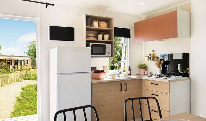 Mobil-home | Comfort | 3 Ch. | 6 pers. | Terrasse surélevée | A/C 2