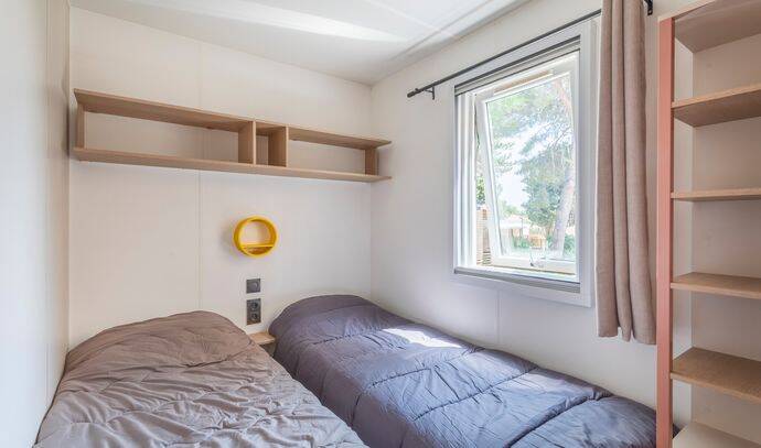 Mobil-home | Comfort | 3 Ch. | 6 pers. | Terrasse surélevée | A/C 6