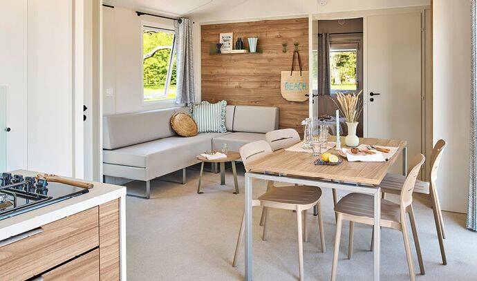 Mobil-home | Comfort | 3 Ch. | 6 pers. | Terrasse surélevée | A/C 2