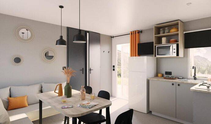 Mobil-home | Comfort | 3 Ch. | 6 pers. | Terrasse surélevée | A/C 2