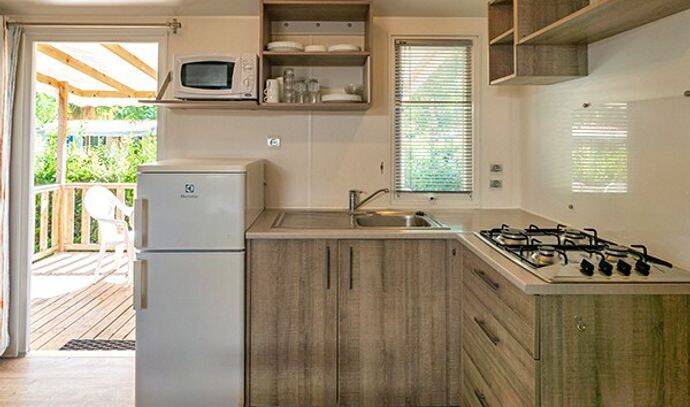 Mobil-home | Comfort | 3 Ch. | 6 pers. | Terrasse surélevée | TV 3