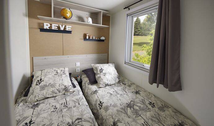 Mobil-home | Comfort | 3 Ch. | 6 pers. | Terrasse surélevée | A/C | TV 10