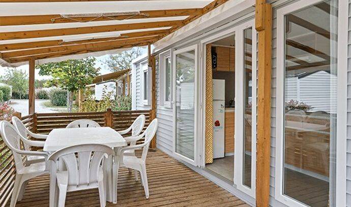 Mobil-home | Comfort | 3 Ch. | 6 pers. | Terrasse surélevée | A/C | TV 3