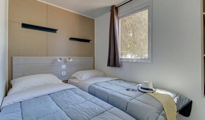 Mobil-home | Comfort | 3 Ch. | 6 pers. | Terrasse surélevée | A/C | TV 6
