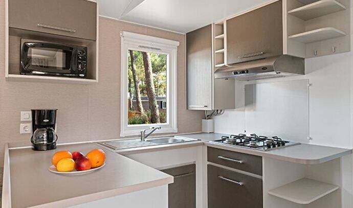 Mobil-home | Comfort | 3 Ch. | 6 pers. | Terrasse surélevée | A/C 2